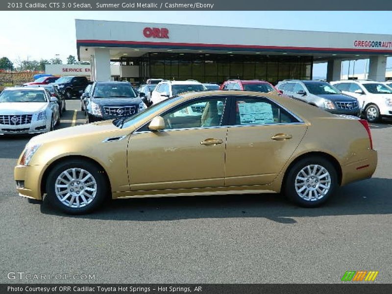 Summer Gold Metallic / Cashmere/Ebony 2013 Cadillac CTS 3.0 Sedan