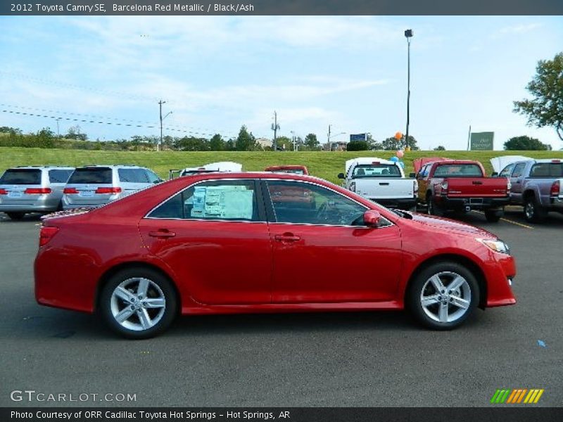 Barcelona Red Metallic / Black/Ash 2012 Toyota Camry SE