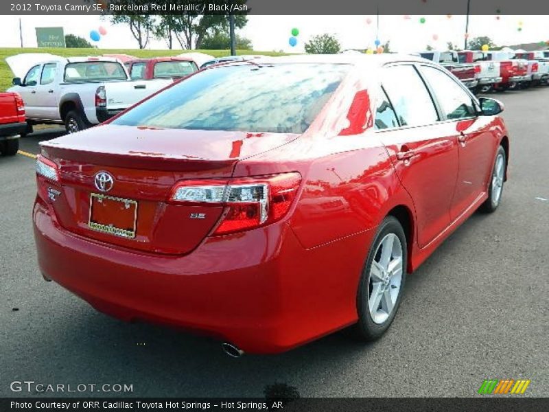 Barcelona Red Metallic / Black/Ash 2012 Toyota Camry SE