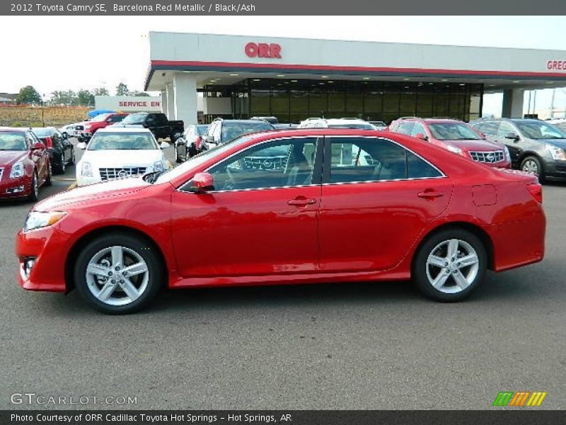 Barcelona Red Metallic / Black/Ash 2012 Toyota Camry SE
