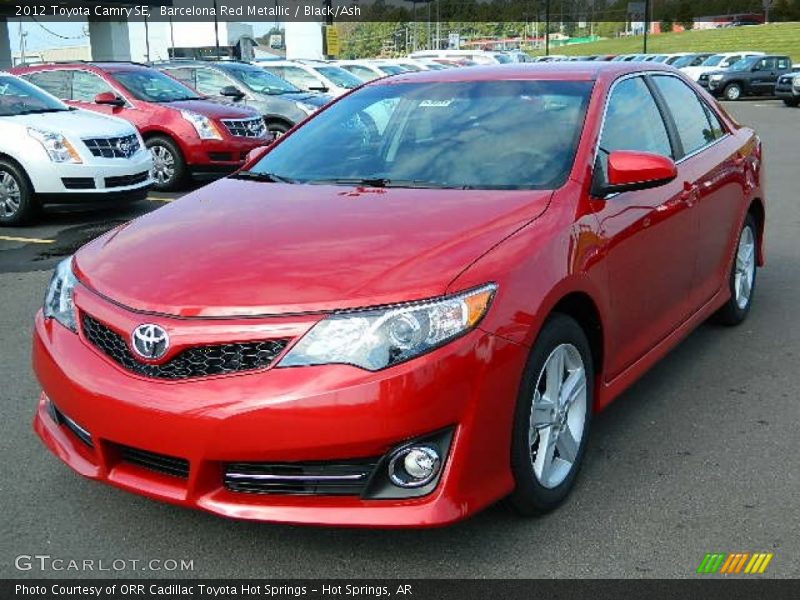 Barcelona Red Metallic / Black/Ash 2012 Toyota Camry SE