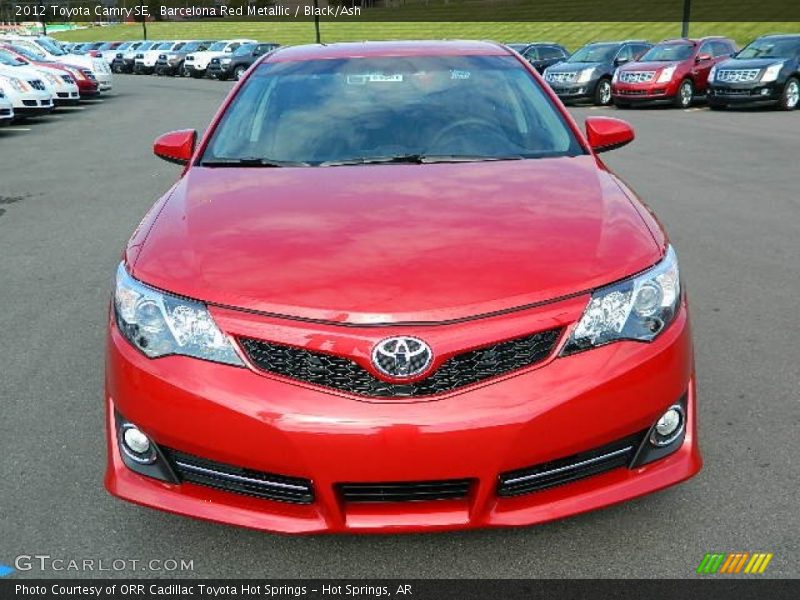 Barcelona Red Metallic / Black/Ash 2012 Toyota Camry SE