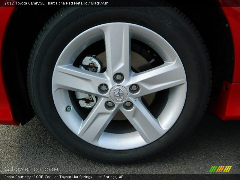 Barcelona Red Metallic / Black/Ash 2012 Toyota Camry SE