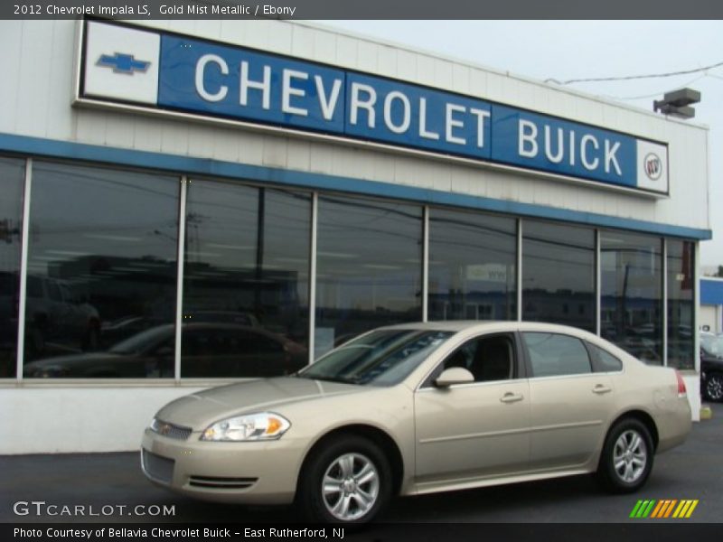 Gold Mist Metallic / Ebony 2012 Chevrolet Impala LS