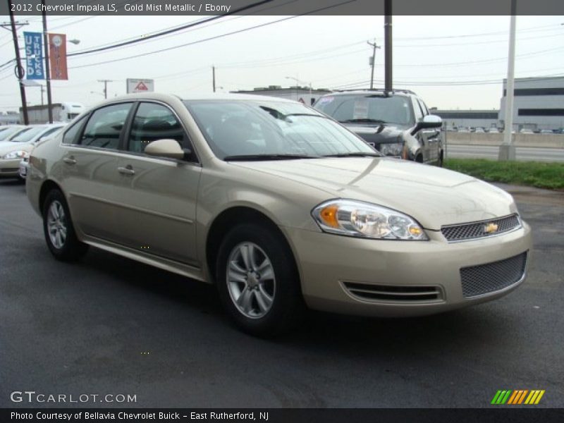 Gold Mist Metallic / Ebony 2012 Chevrolet Impala LS