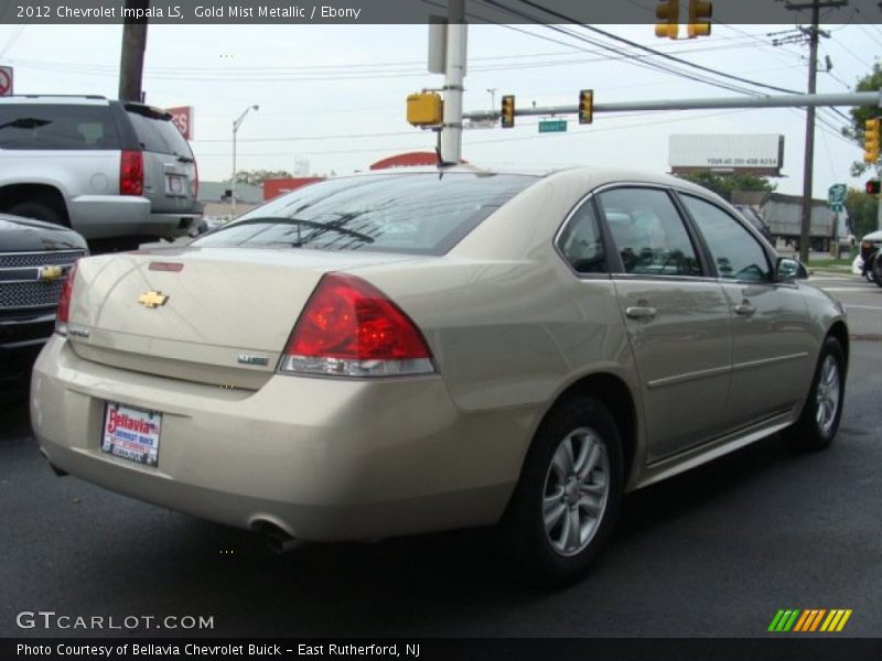 Gold Mist Metallic / Ebony 2012 Chevrolet Impala LS