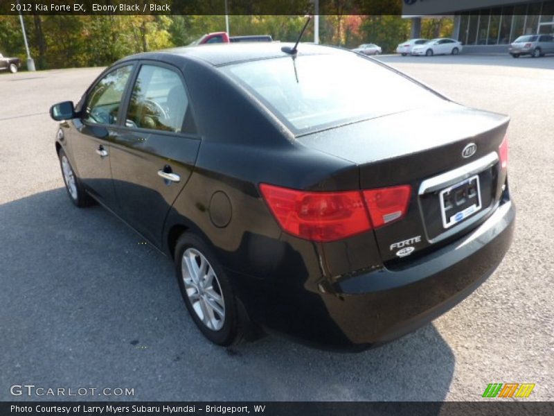 Ebony Black / Black 2012 Kia Forte EX