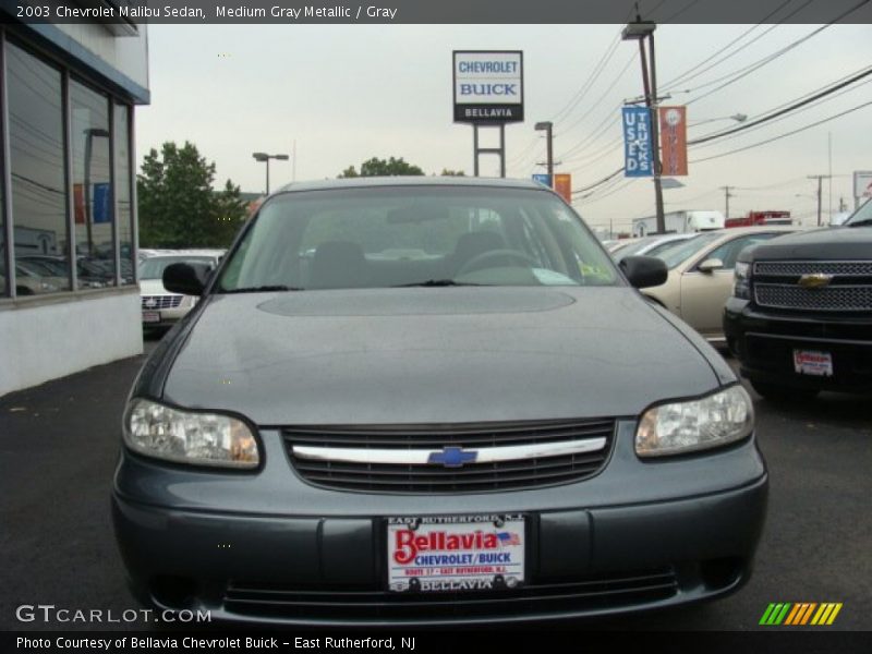 Medium Gray Metallic / Gray 2003 Chevrolet Malibu Sedan