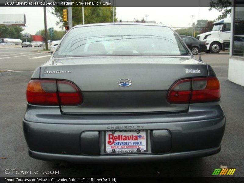 Medium Gray Metallic / Gray 2003 Chevrolet Malibu Sedan