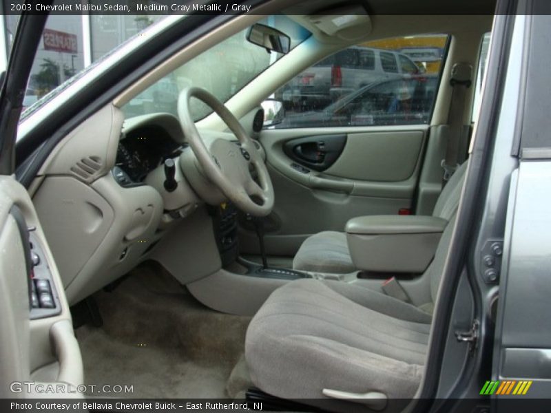 Medium Gray Metallic / Gray 2003 Chevrolet Malibu Sedan