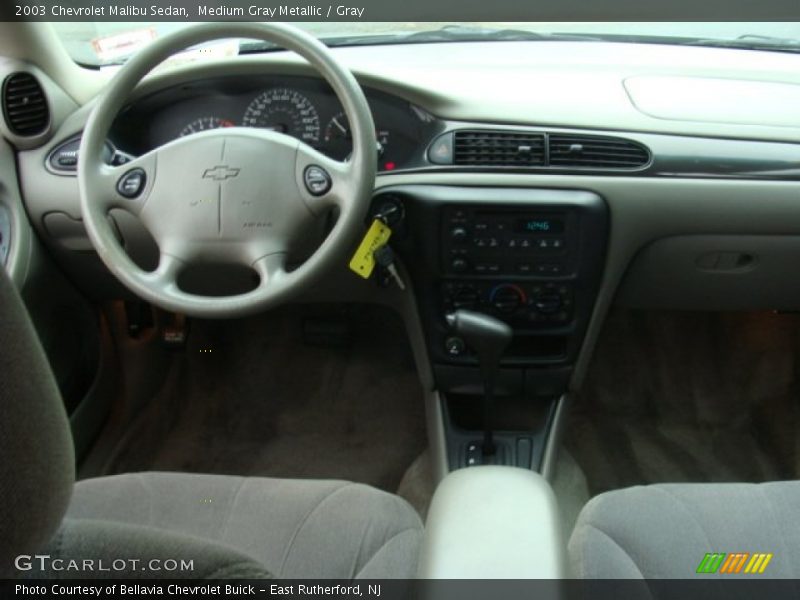 Medium Gray Metallic / Gray 2003 Chevrolet Malibu Sedan