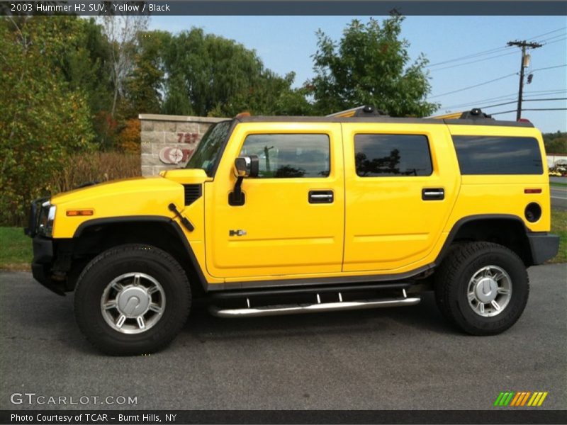  2003 H2 SUV Yellow