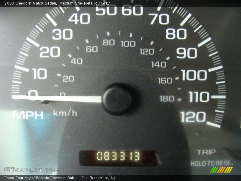 Medium Gray Metallic / Gray 2003 Chevrolet Malibu Sedan