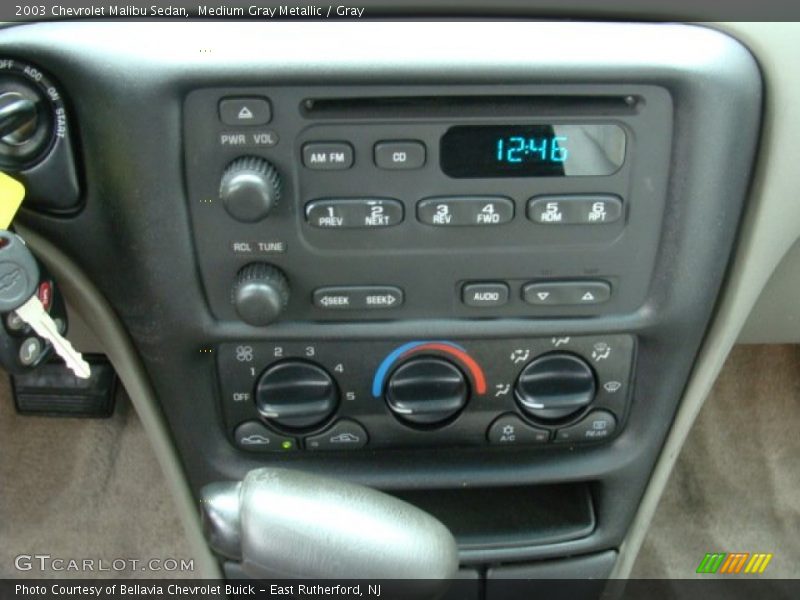 Medium Gray Metallic / Gray 2003 Chevrolet Malibu Sedan