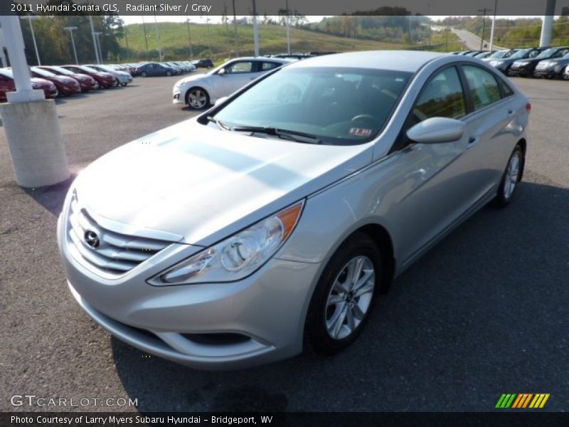 Radiant Silver / Gray 2011 Hyundai Sonata GLS