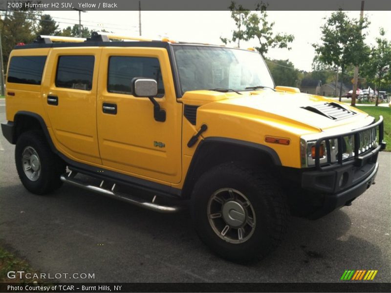 Yellow / Black 2003 Hummer H2 SUV