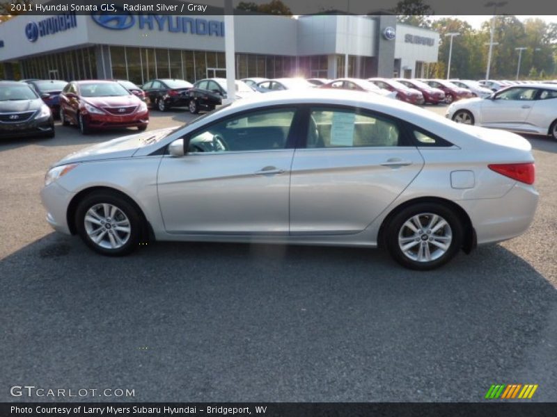 Radiant Silver / Gray 2011 Hyundai Sonata GLS
