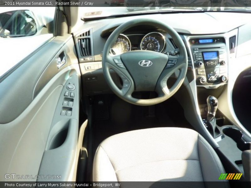 Radiant Silver / Gray 2011 Hyundai Sonata GLS