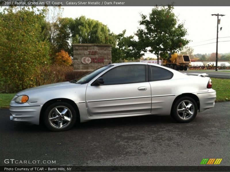 Galaxy Silver Metallic / Dark Pewter 2003 Pontiac Grand Am GT Coupe