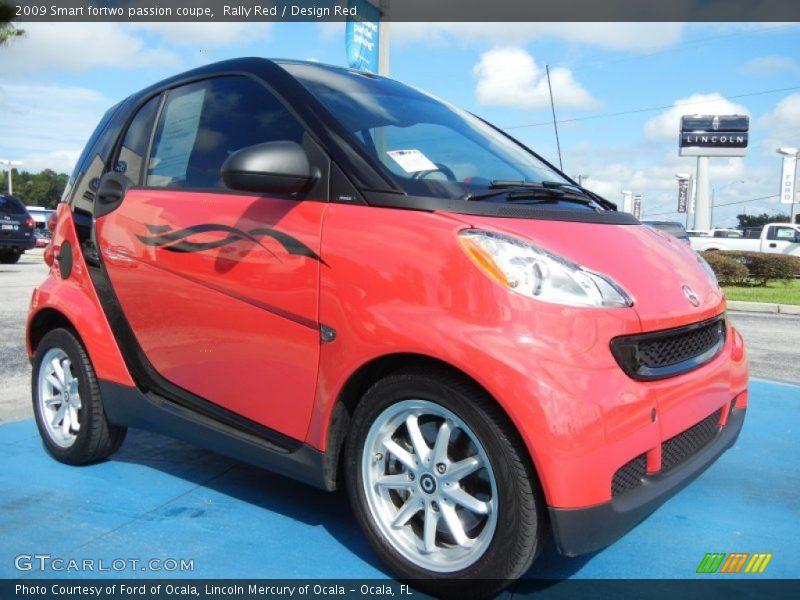 Front 3/4 View of 2009 fortwo passion coupe