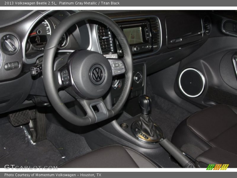 Platinum Gray Metallic / Titan Black 2013 Volkswagen Beetle 2.5L