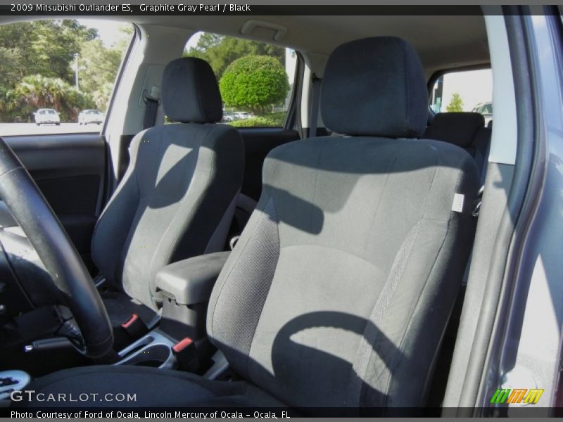 Graphite Gray Pearl / Black 2009 Mitsubishi Outlander ES