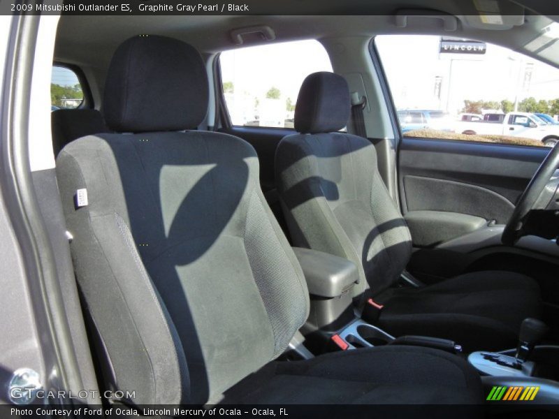 Graphite Gray Pearl / Black 2009 Mitsubishi Outlander ES