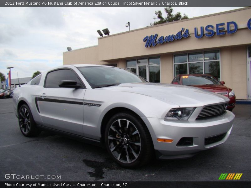 Ingot Silver Metallic / Charcoal Black 2012 Ford Mustang V6 Mustang Club of America Edition Coupe