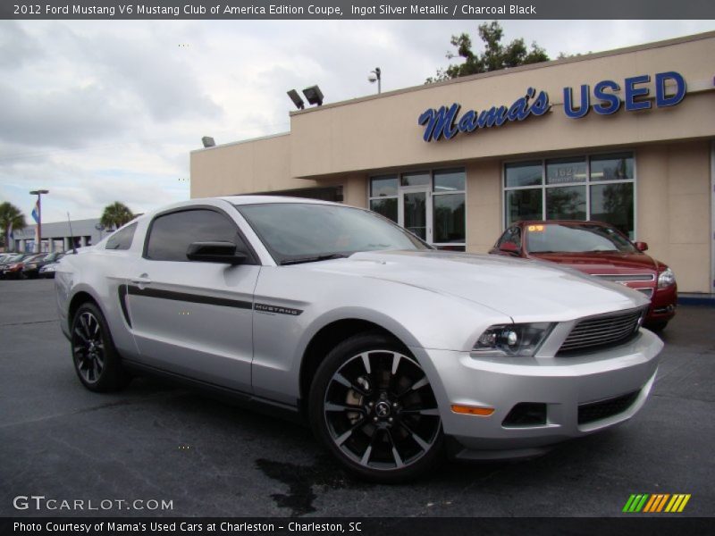 Ingot Silver Metallic / Charcoal Black 2012 Ford Mustang V6 Mustang Club of America Edition Coupe