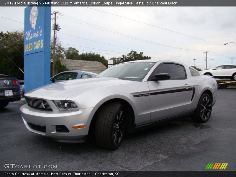 Ingot Silver Metallic / Charcoal Black 2012 Ford Mustang V6 Mustang Club of America Edition Coupe