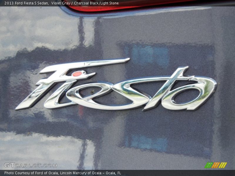 Violet Gray / Charcoal Black/Light Stone 2013 Ford Fiesta S Sedan