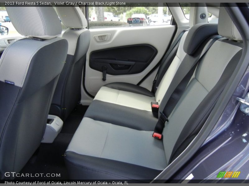 2013 Fiesta S Sedan Charcoal Black/Light Stone Interior