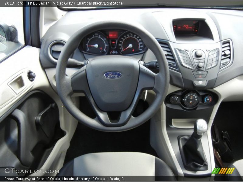 Dashboard of 2013 Fiesta S Sedan