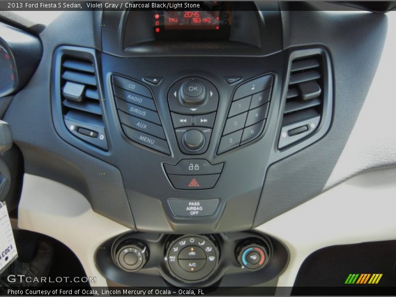 Controls of 2013 Fiesta S Sedan