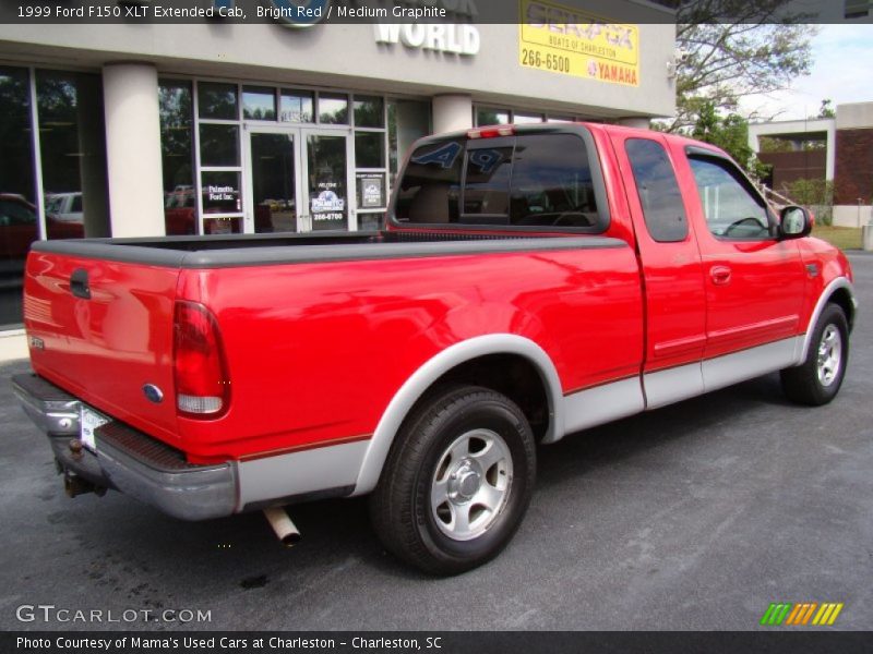 Bright Red / Medium Graphite 1999 Ford F150 XLT Extended Cab