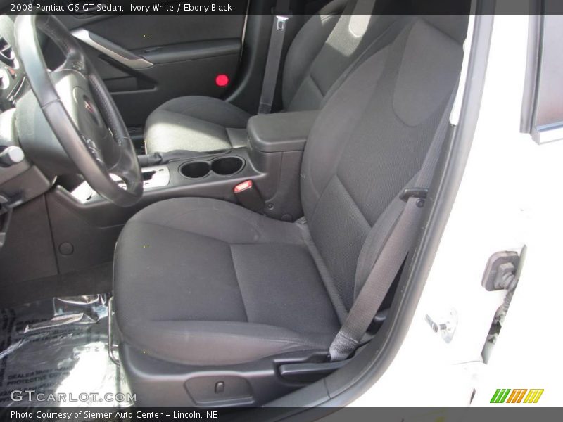 Ivory White / Ebony Black 2008 Pontiac G6 GT Sedan