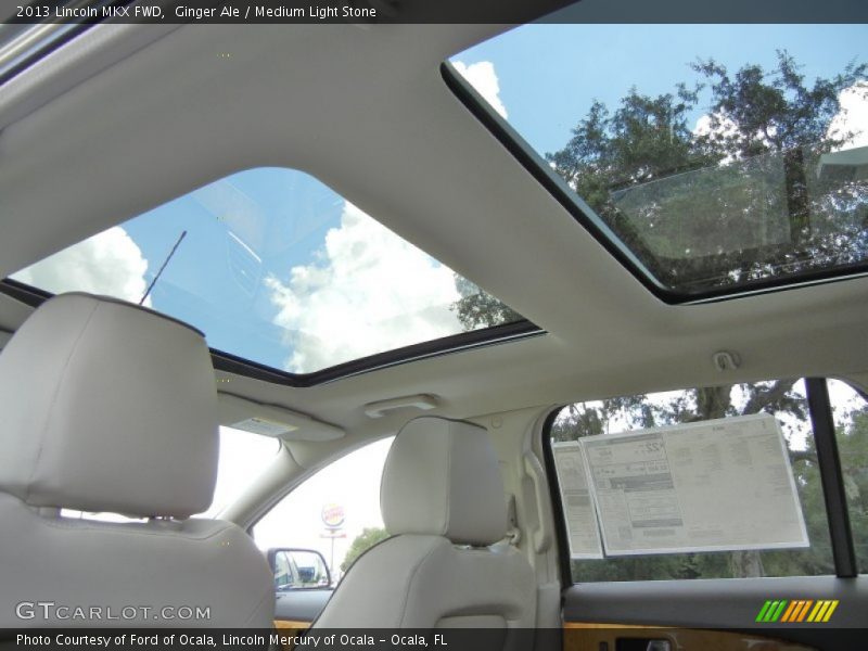 Sunroof of 2013 MKX FWD