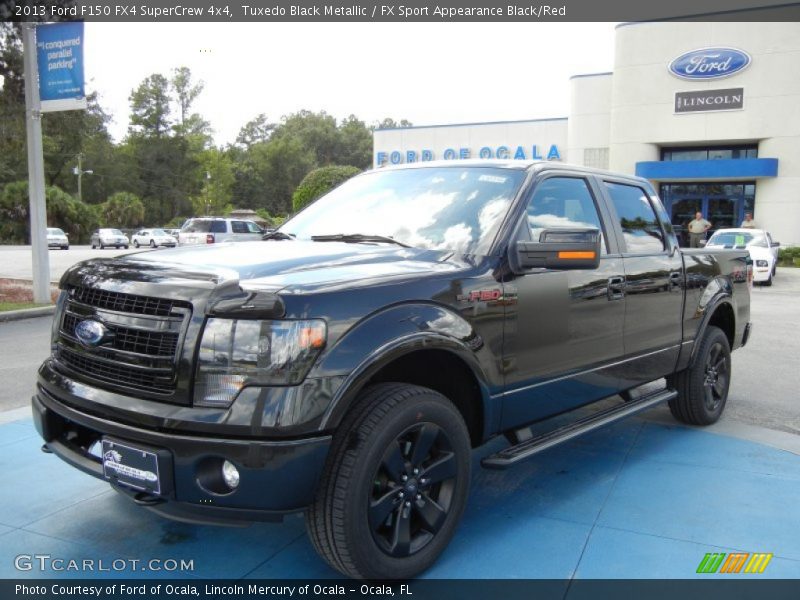 Tuxedo Black Metallic / FX Sport Appearance Black/Red 2013 Ford F150 FX4 SuperCrew 4x4