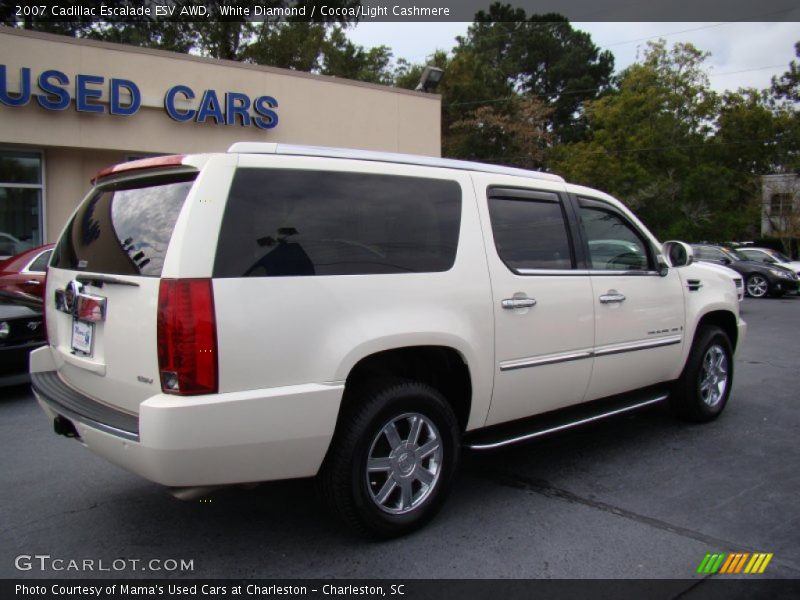White Diamond / Cocoa/Light Cashmere 2007 Cadillac Escalade ESV AWD