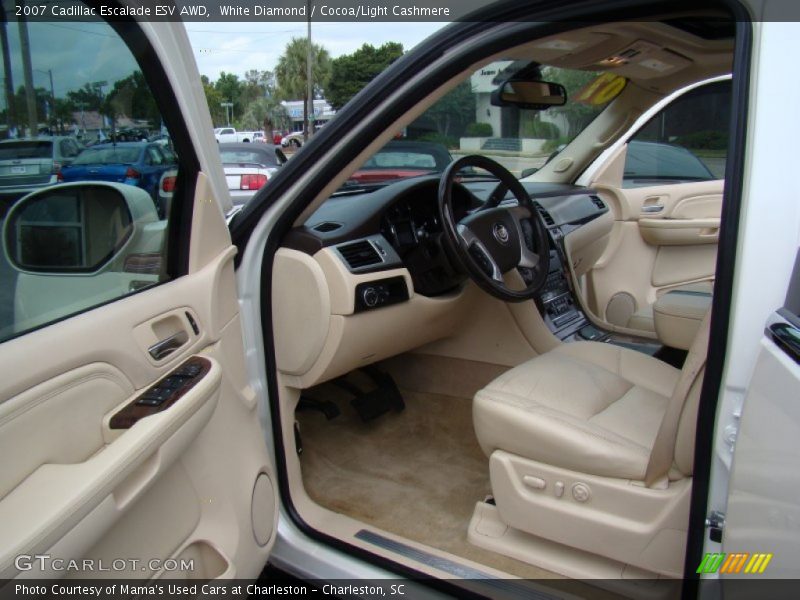 White Diamond / Cocoa/Light Cashmere 2007 Cadillac Escalade ESV AWD