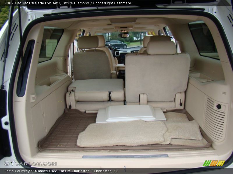 White Diamond / Cocoa/Light Cashmere 2007 Cadillac Escalade ESV AWD