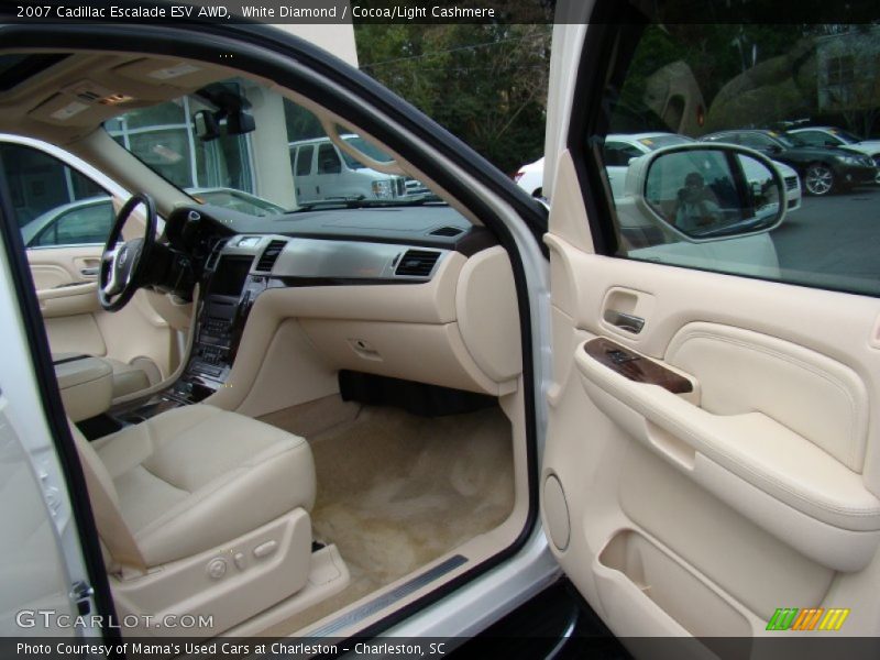 White Diamond / Cocoa/Light Cashmere 2007 Cadillac Escalade ESV AWD