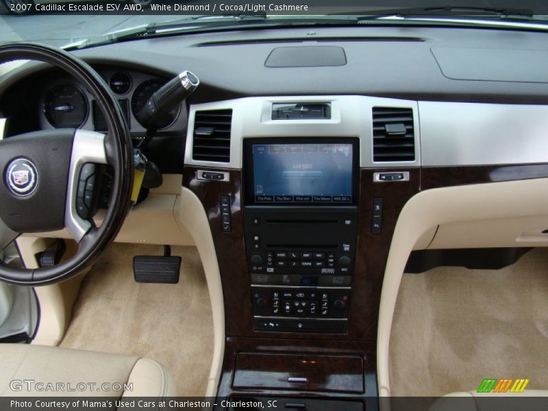 White Diamond / Cocoa/Light Cashmere 2007 Cadillac Escalade ESV AWD