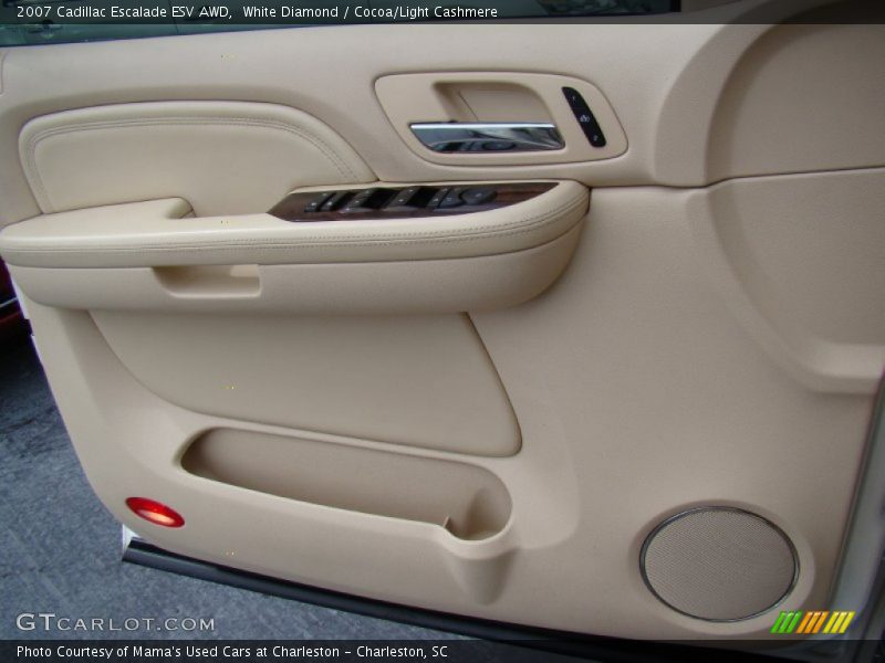 White Diamond / Cocoa/Light Cashmere 2007 Cadillac Escalade ESV AWD