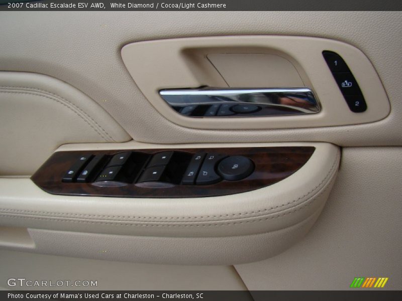 White Diamond / Cocoa/Light Cashmere 2007 Cadillac Escalade ESV AWD