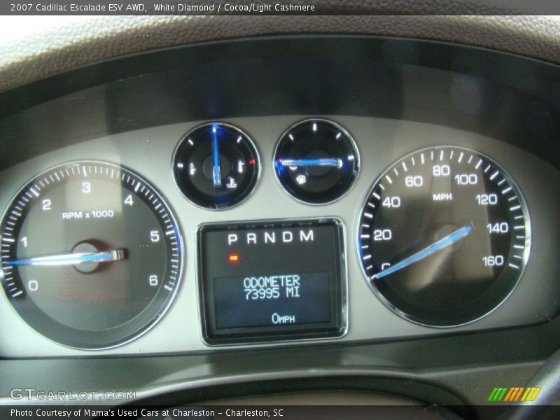 White Diamond / Cocoa/Light Cashmere 2007 Cadillac Escalade ESV AWD