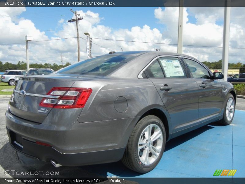 Sterling Gray Metallic / Charcoal Black 2013 Ford Taurus SEL