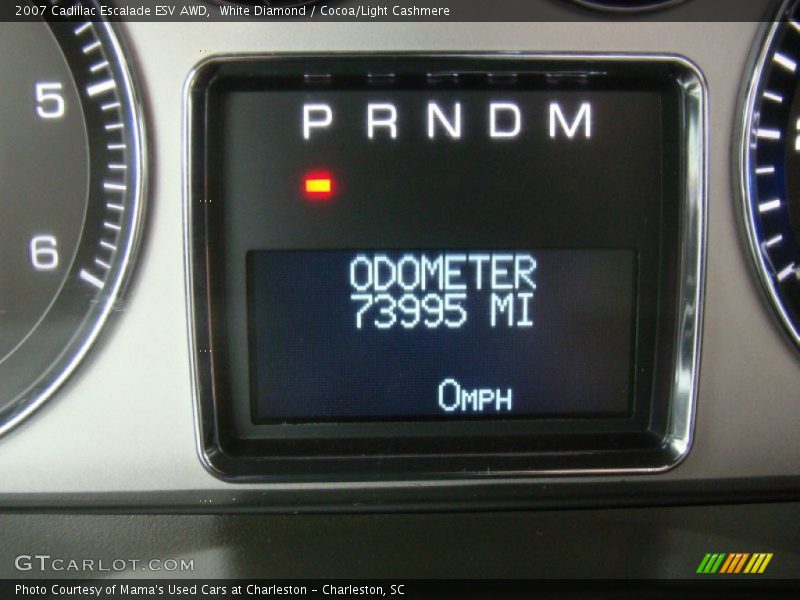 White Diamond / Cocoa/Light Cashmere 2007 Cadillac Escalade ESV AWD