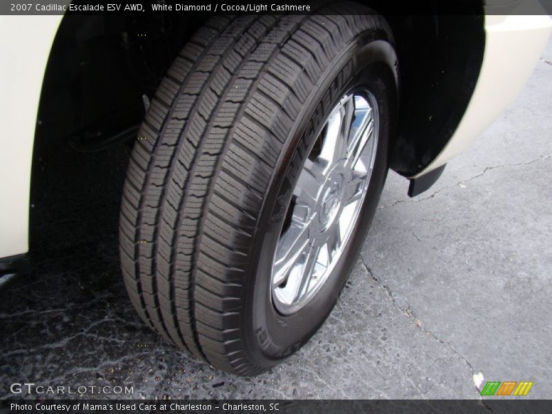 White Diamond / Cocoa/Light Cashmere 2007 Cadillac Escalade ESV AWD