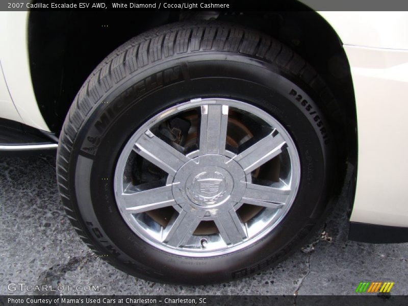 White Diamond / Cocoa/Light Cashmere 2007 Cadillac Escalade ESV AWD